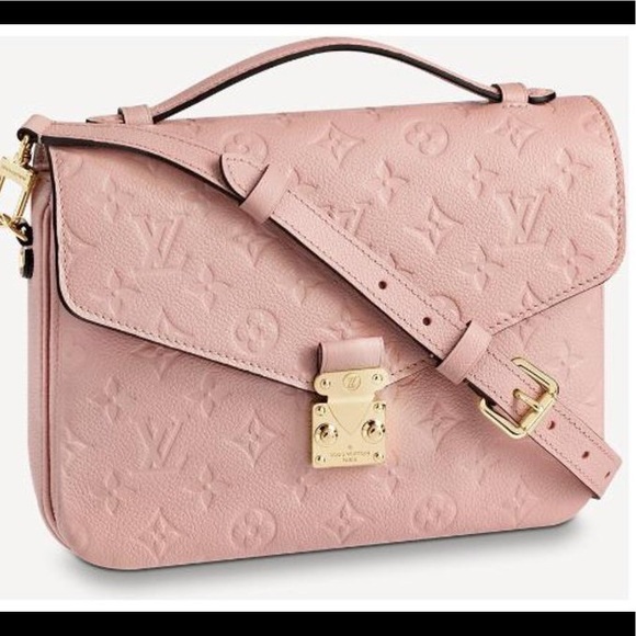 (SOLD) Louis Vuitton Pochette Métis Monogram Empreinte Leather Rose - Picture 12 of 13